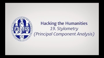 Episode 19: Stylometry with Principal Component Analysis (PCA)