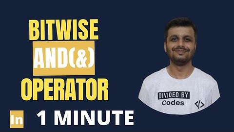 Bitwise AND(&) In 1 Minute