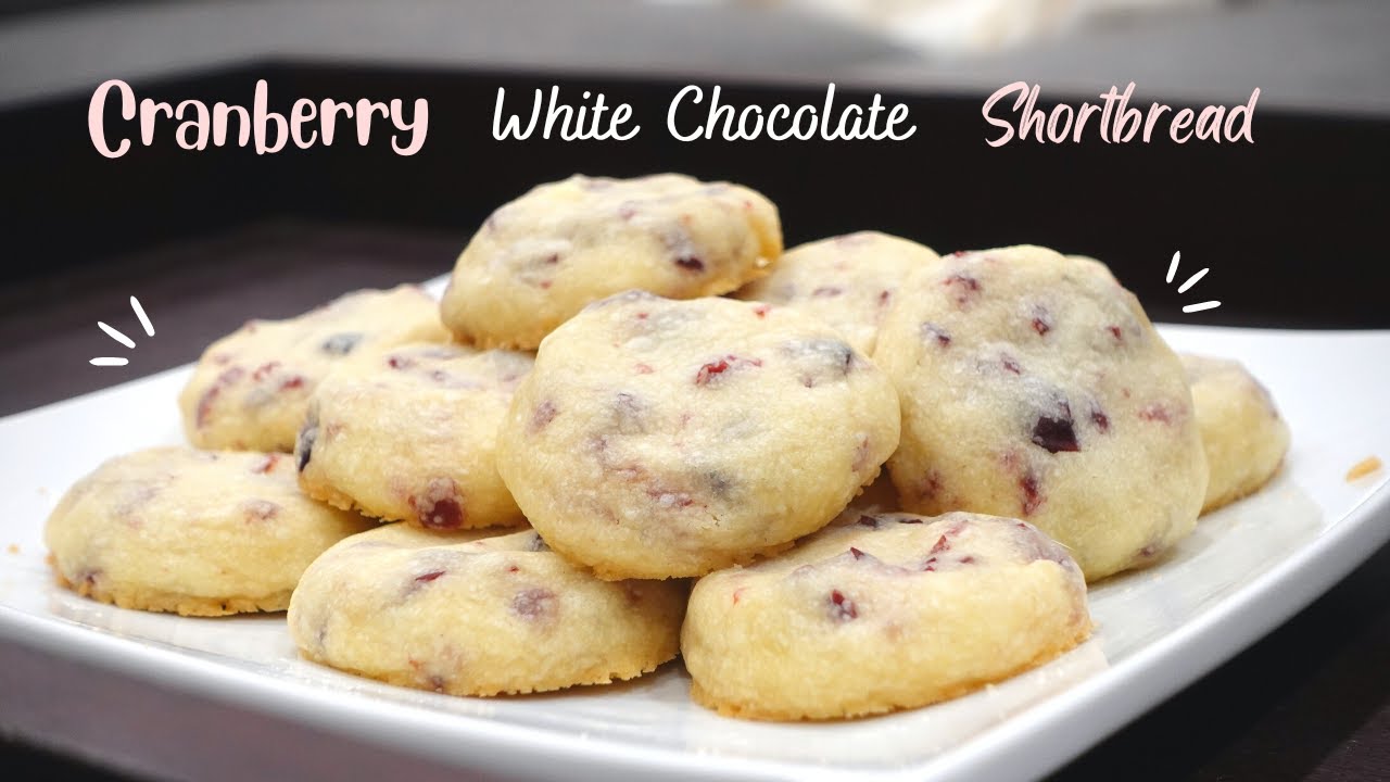 Cranberry White Chocolate Shortbread Recipe