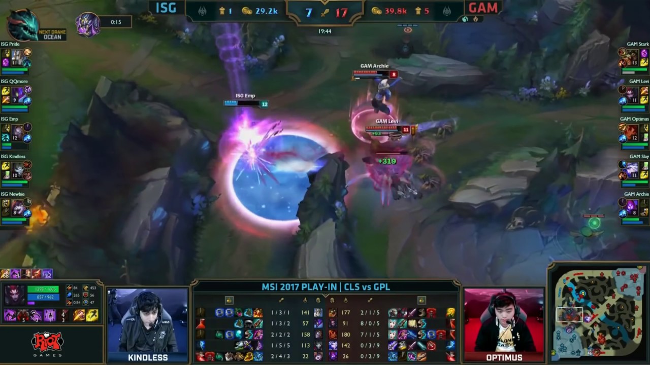 ISG vs GAM Highlights MSI 2017 Play In Stage D4 Isurus Gaming vs Gigabyte Marines