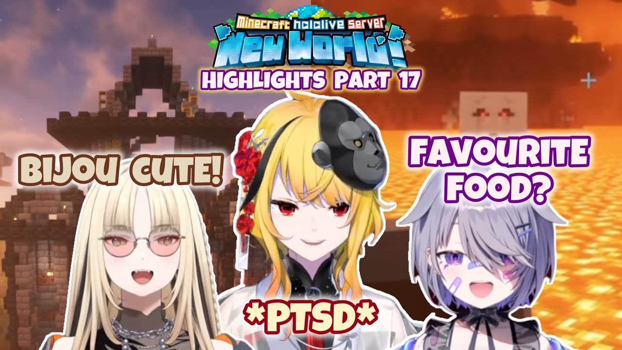 The Nether CHAOS with PTSD Kaela and The MOST Calm Koseki Bijou【 Minecraft HIGHLIGHTS Part 17 】