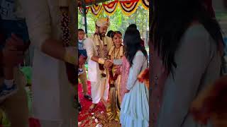 💞ಗಟ್ಟಿಮೇಳ serial Priya achar and Siddu moolimani marriage short video🤩
