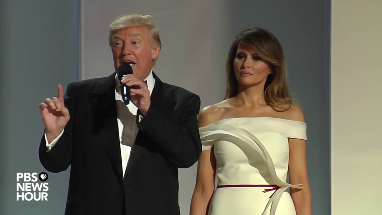 What Melania Trump Wore to the Inaugural Ball - Melania Trump Herve Pierre  Gown