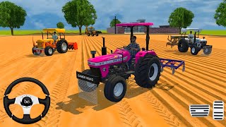 3 TRACTOR 🚜 CULTIVATOR 🥭 ROTOWETOR 🥭 FROM FARMING 🌾🌿 3D GAM PLAY VIDEO II MS GAMING  screenshot 2