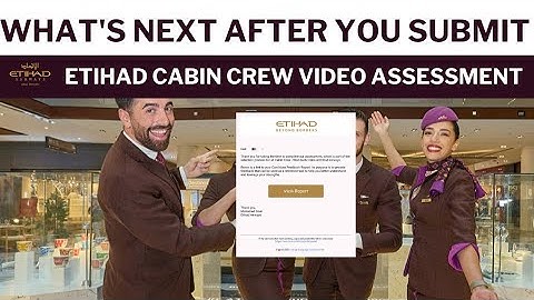 Etihad Cabin Crew Video Assessment Next Stage  | What It Means & How to Use It
