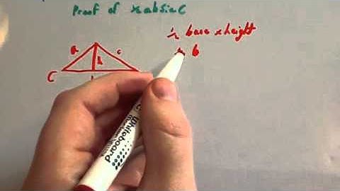 Proof of 1/2abSinC - Corbettmaths