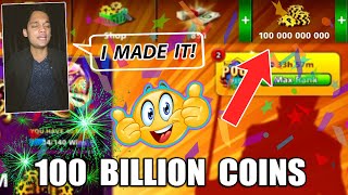 I REACHED 100,000,000,000 COINS IN 8 BALL POOL ON LONDON TABLE..(history made no hack) screenshot 4