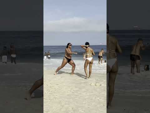 Funny Day At Copacabana Beach Brazil