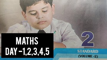 2nd std//Maths //Bridge Course Module//Day -1,2,3,4,5 //English Medium //