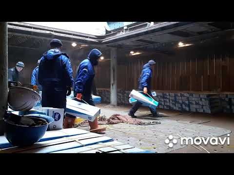 Выгрузка рыбопродукции на