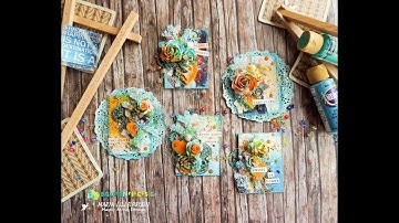 ATCs by Maria Lillepruun for Scraps N Pieces