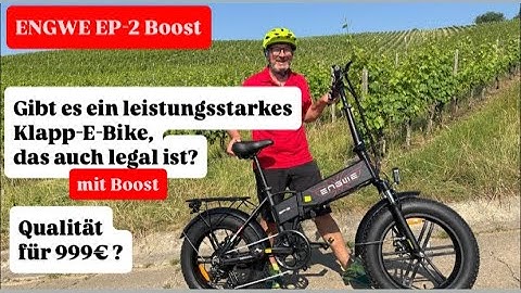 Klapp-E-Bike ENGWE EP-2 Boost - legal und mit Power ! 🚲 💪 🧨