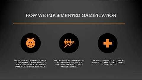 Geotab Connect 2019 Implementing Driver Scorecards and Gamification