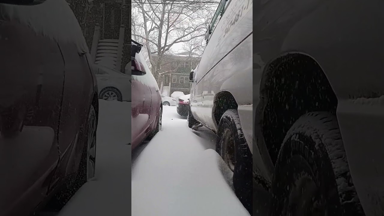 Going to work on a snowy day