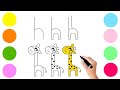 Simple Giraffe Drawing Step by Step