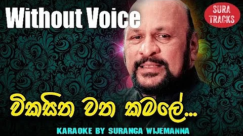 Wikasitha Watha Kamale Karaoke Without Voice Sanath Nandasiri Songs Karoke