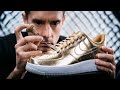 Making Diamond Cuban Chain Lace Locks For Gold Nike Air Force 1's