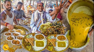 Unlimited Pure Veg Dhaba Thali L बहर क 38 जल स लग इनक खन खत ह Rs 80 Only L Patna Food