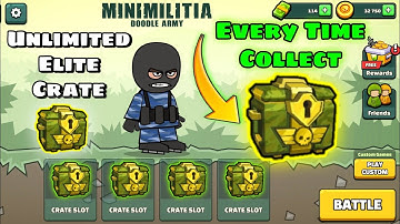🙄100% HOW TO COLLECT ELITE CRATE IN MINI MILITIA | FREE COLLECT ELITE CRATE IN MINI MILITIA
