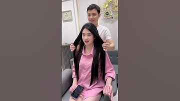 Mẫu tóc nối  đen tự nhiên với độ dài 60cm  #hair #noitocsambi #noitoclongbien  #hairstyle