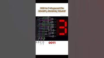 Binary to 7-Segment #cd4511 #cd4543 #7447 #electronics #circuit #display #led