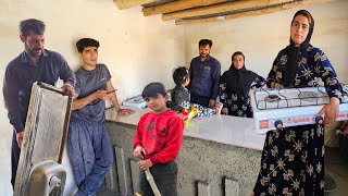 Effort of Ali family resilient to complete the kitchen with a gas stove, a sink skillfully designed