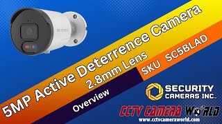 3K 5MP Active Deterrence IP PoE Bullet Camera by Security Cameras Inc™ – SC5BLAD – Product Overview