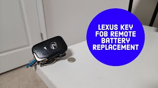 Lexus Key Fob Remote Battery Replacement