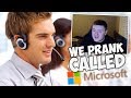 HILARIOUS PRANK CALL TO MICROSOFT!!