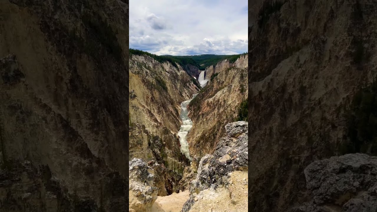 The Upper Falls Of Yellowstone River Are Amazing 