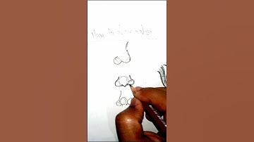 How to draw nose # art tutorial # viral video # shorts # trending song 🔥🔥🔥# shorts