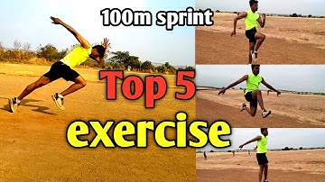 Top 5 Exercise For Run Fast |100m | strength exercise | 100m running tips