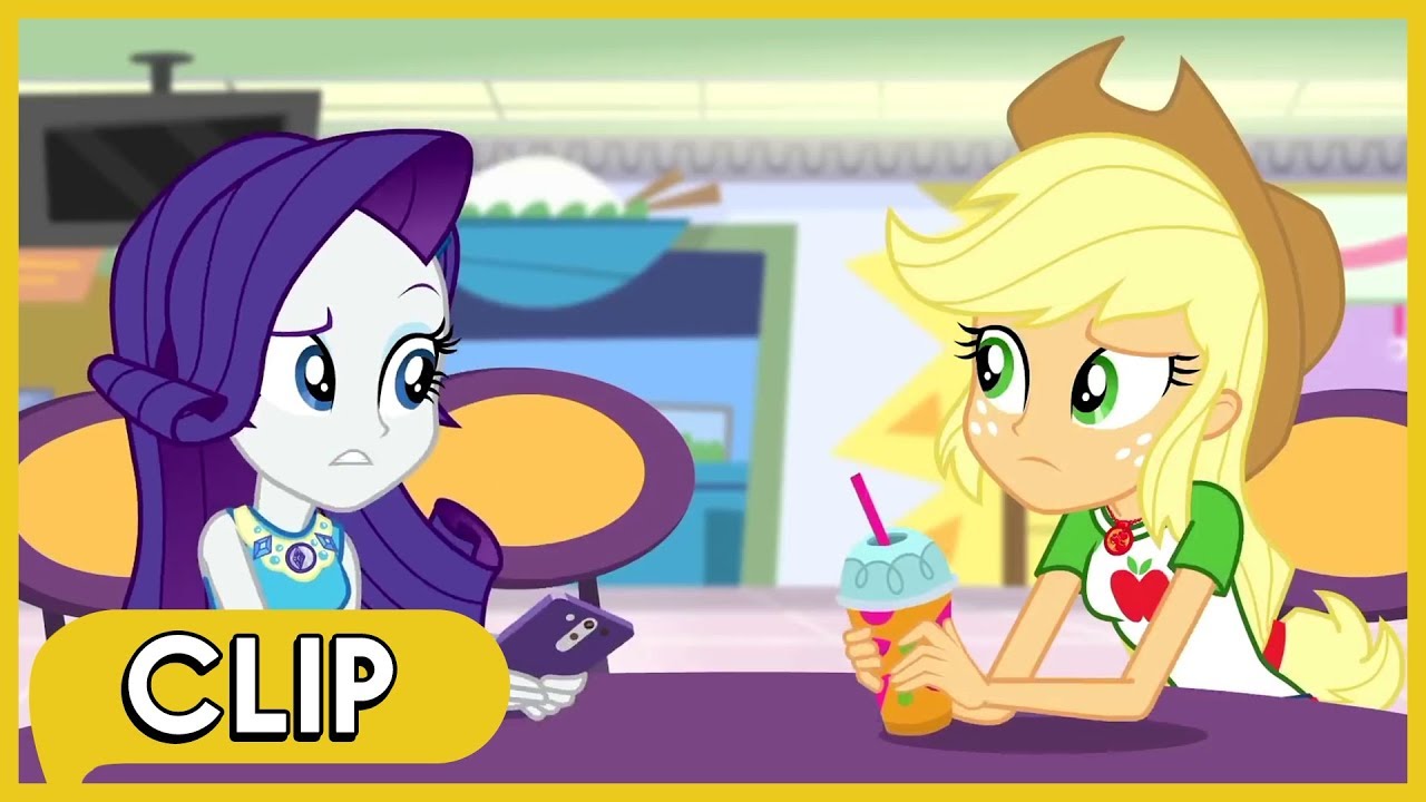 Applejack And Rarity S Job Troubles Mlp Equestria Girls Rollercoaster Of Friendship Youtube