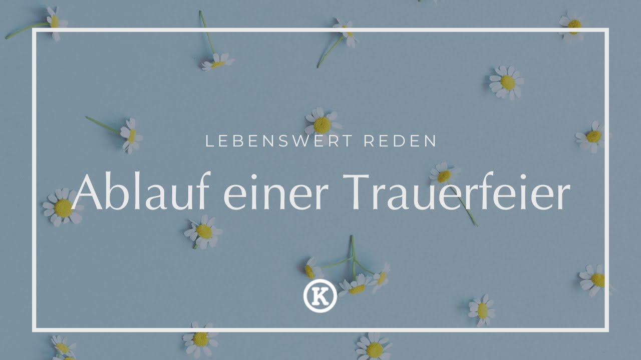 Wie läuft eine Trauerfeier eigentlich ab?