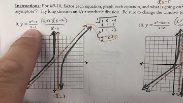 HA2T Unit 2 Graphing Rational Functions 9-10