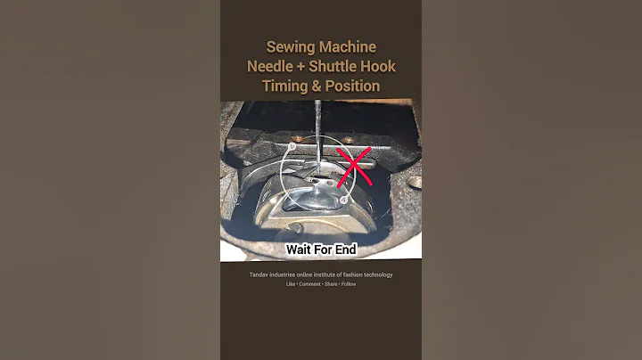 Sewing machine shuttle hook and needle timing & position #sewing #stitch #viralshorts  #shorts
