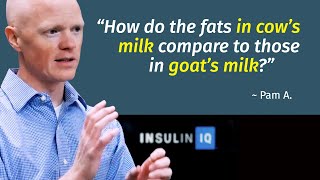 How do the fats in cow’s milk compare to those in goat’s milk?