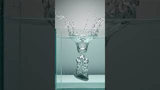 Slow motion Video| Rock sinking in the water tank #slowmotion #viralshorts