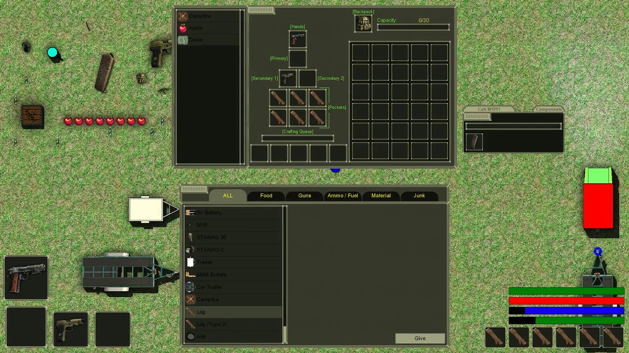 GameMaker: Top Down Shooter Prototype - Crafting and Cooking - YouTube