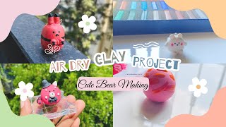 Air Dry Clay Bear Making | ASMR