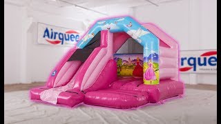 Airquee Online 15X12 A Frame Front Slide Combi Princess Bouncy Castle E0006Pr