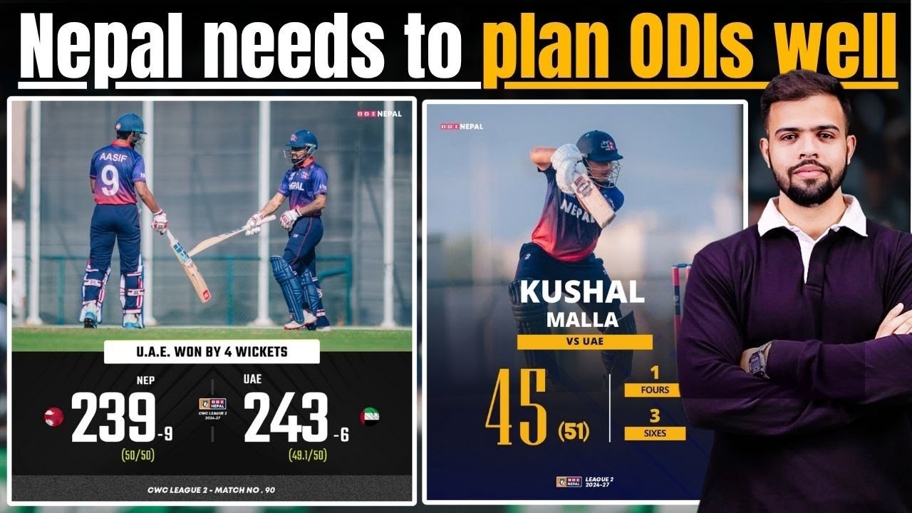 Nepal needs a plan for ODIs or else things gonna turn bad | 4 matches 0 points | CWCL2