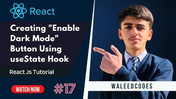 Creating "Enable Dark Mode" Button Using useState Hook | React Js | React Js Tutorial #ep17