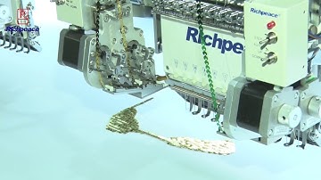 20180101Richpeace Sequin+Flat Embroidery Machine-test video