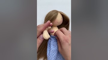 Easy sew rag doll for beginners. Kids will love it! #sewing #clothdoll