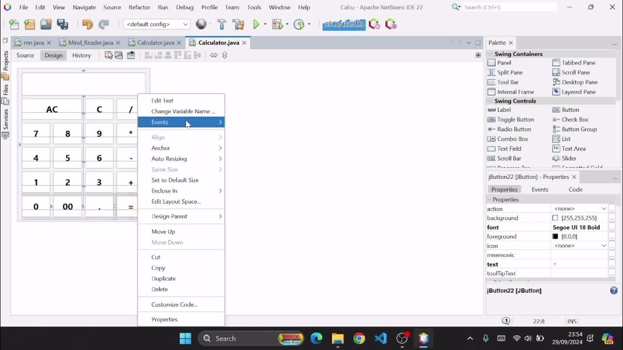 Simple Calculator Using Java Swing | Step-by-Step Tutorial - YouTube