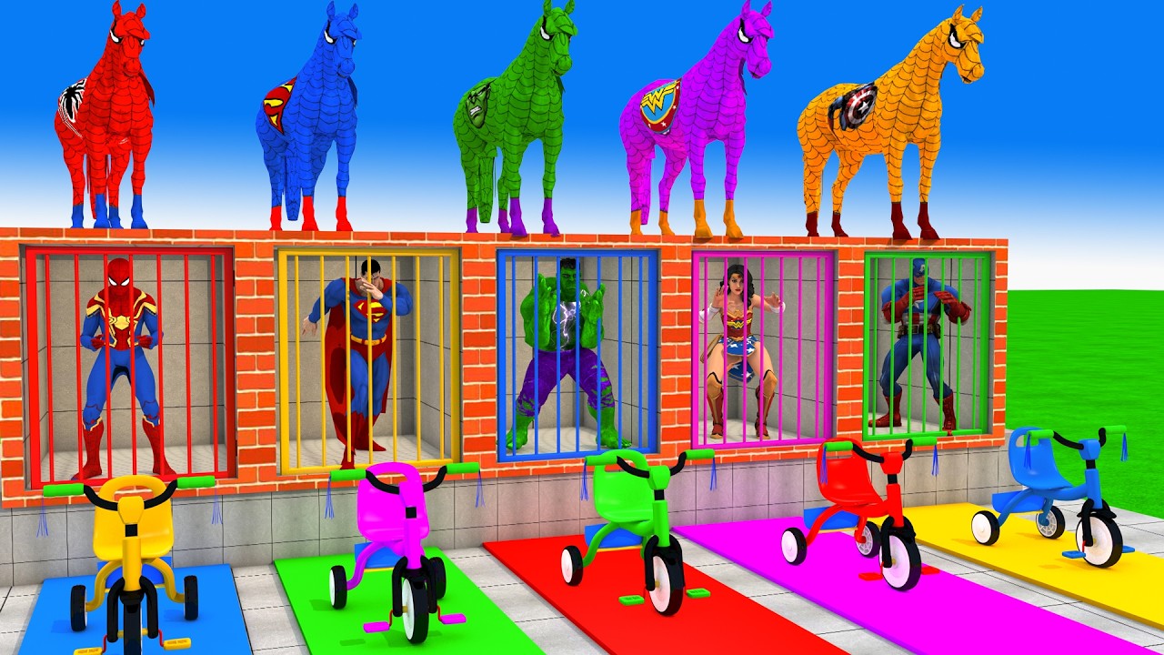 Long Slide Game With Cow Elephant Gorilla Hippopotamus Tiger 3d Animal Game Funny 3d Animals