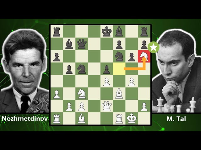 Mikhail Tal Sacrifices A Full Rook In The Candidates - Tal vs. Portisch,  1965 