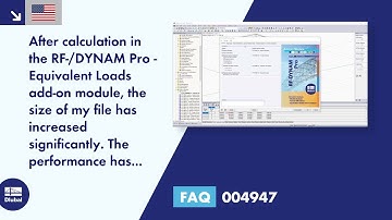 [EN] FAQ 004947 | After calculation in the RF‑/DYNAM Pro - Equivalent Loads add-on module, the si...