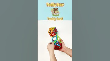 Let’s build teddy bears with Condis magnetic building blocks! #magnetbausteine  #kinderspielzeug